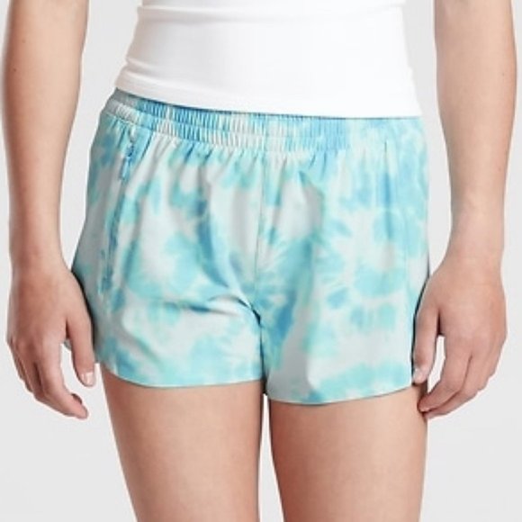 Athleta Other - Athleta Girl NWT Heart The Hustle 2.5” Short in Blue Tie Due Size Large (12)